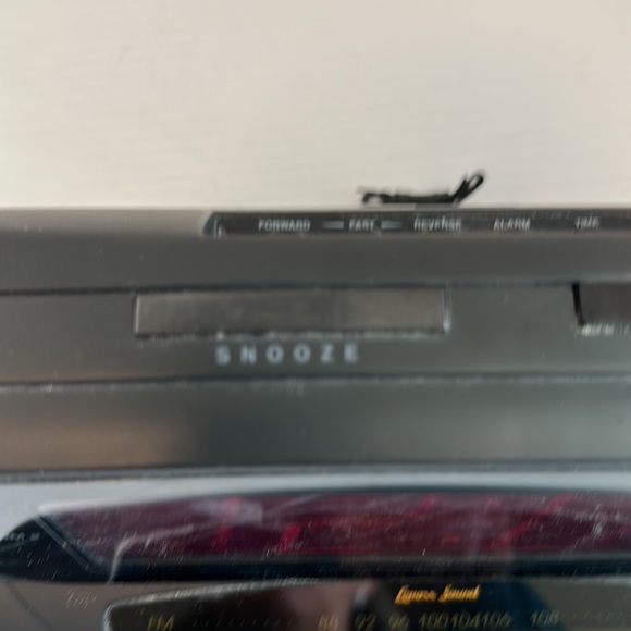 Black Lennox Sound Alarm Clock AM FM Radio CR-773 Digital w/ Large Display - Picture 3 of 8